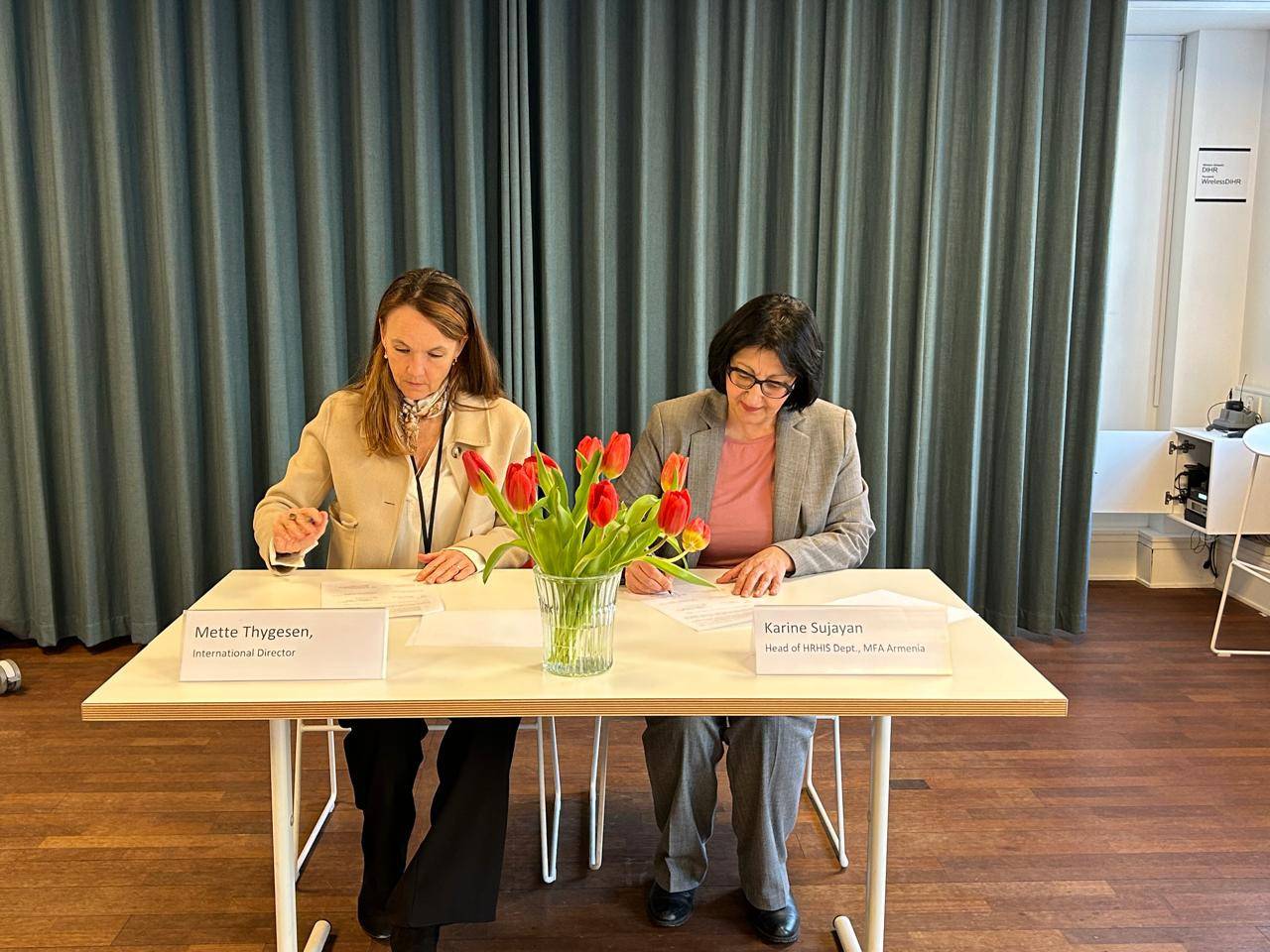 Հայաստանի Հանրապետության արտաքին գործերի նախարարության և Դանիայի Մարդու իրավունքների ինստիտուտի միջև համագործակցության հաստատում